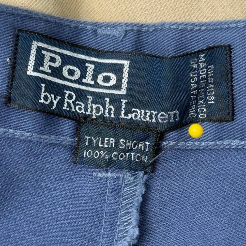 NEW Polo Ralph Lauren Tyler Short Mens 40 Blue Pleated Chino Cotton Twill 9